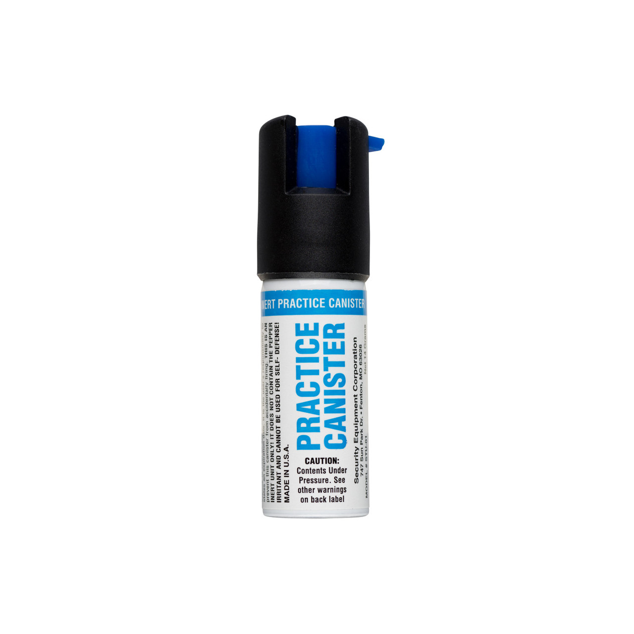 SABRE inert water practice spray canister with twist-lock safety