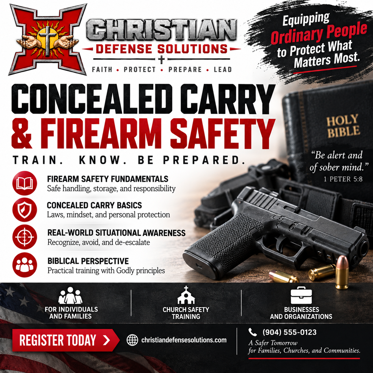 Conceal Carry & Home Defense - Flyer